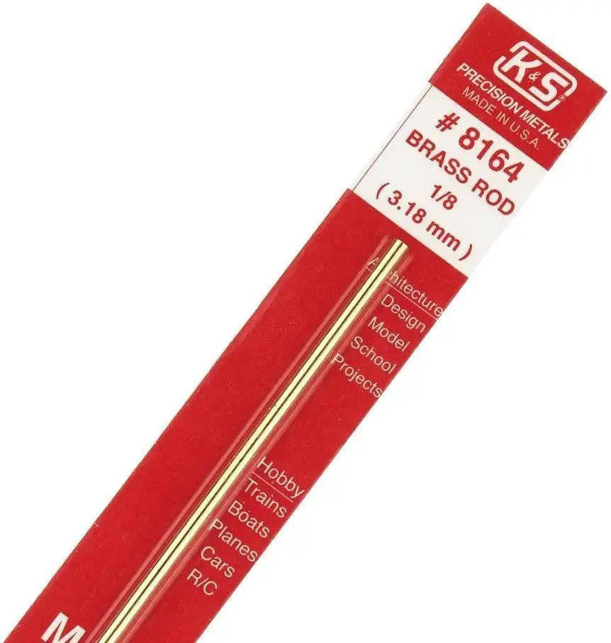 KandS 1/8 x 12 Brass Rod 1 8164